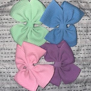 Hair bow clips (pack of 4)